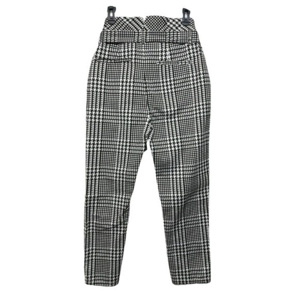 New AG Gerren Cotton Paperb Waist Pants in Pixel Plaid Size M - Picture 5 of 16